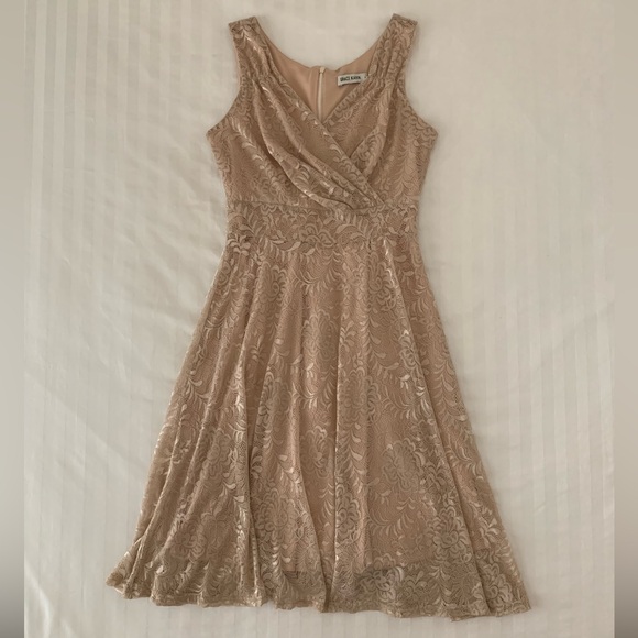 50s-60s Vintage Style Sleeveless Lace Swing Party Dress - Picture 2 of 12